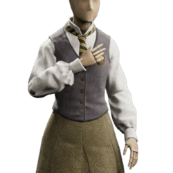 capricious vest school uniform hufflepuff femalegear hogwarts legacy wiki guide 250px