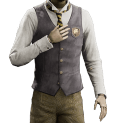 capricious vest school uniform hufflepuff malegear hogwarts legacy wiki guide 250px