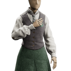 capricious vest school uniform slytherin femalegear hogwarts legacy wiki guide 250px