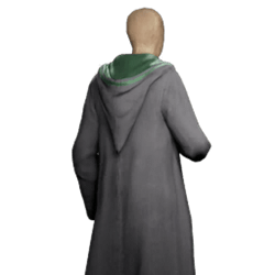 classical trimmed school robe slytherin malegear hogwarts legacy wiki guide 250px