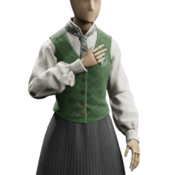 elegant vest uniform slytherin femalegear hogwarts legacy wiki guide 250px