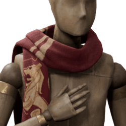 fringed house scarf gryffindor malegear hogwarts legacy wiki guide 250px