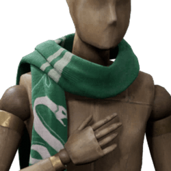 fringed house scarf slytherin malegear hogwarts legacy wiki guide 250px
