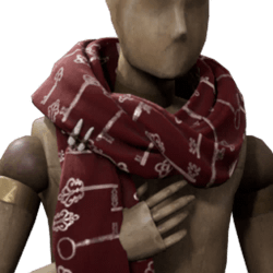 loosened crimson lock scarf malegear hogwarts legacy wiki guide 250px