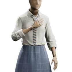plaid shirt and tie school uniform ravenclaw femalegear hogwarts legacy wiki guide 250px