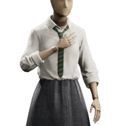 prefect shirt and tie uniform slytherin femalegear hogwarts legacy wiki guide 250px