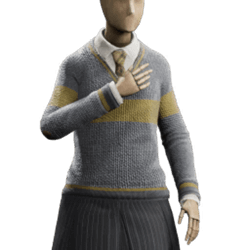 striped jumper school uniform hufflepuff femalegear hogwarts legacy wiki guide 250px