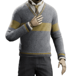 striped jumper school uniform hufflepuff malegear hogwarts legacy wiki guide 250px