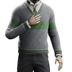 striped jumper school uniform slytherin malegear hogwarts legacy wiki guide 250px