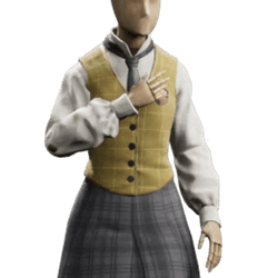 stylish vest school uniform hufflepuff femalegear hogwarts legacy wiki guide 250px