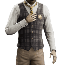 tartan vest school uniform hufflepuff malegear hogwarts legacy wiki guide 250px