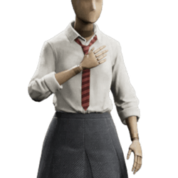 tattersall shirt and tie school uniform gryffindor femalegear hogwarts legacy wiki guide 250px