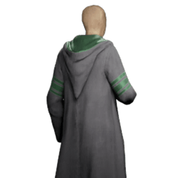 trimmed school robe slytherin malegear hogwarts legacy wiki guide 250px